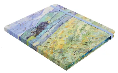 Книга для записей 17*19 112л кл. "Пейзажи" 7БЦ, резинка, ассорти - фото 7