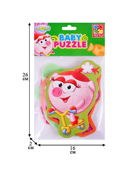 Игровой набор, ТМ Vladi Toys, Мягкие пазлы Baby puzzle Смешарики Нюша, Бараш, Лосяш, Копатыч - фото 2