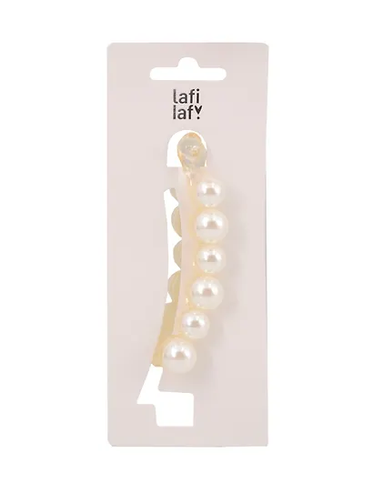 Заколка-крабик (иск.жемчуг) (10см) (12-Linxi-4) (Lafilaf) - фото 2