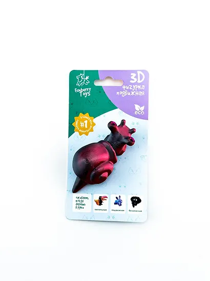 Фигурка 3D Улитка Гэри (пластик) (7х3) (1392) - фото 3