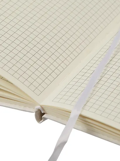 Блокнот для записей А6+ в клетку, 96 листов "Flowers" твердая обложка, белый с кругом, с ляссе - фото 11