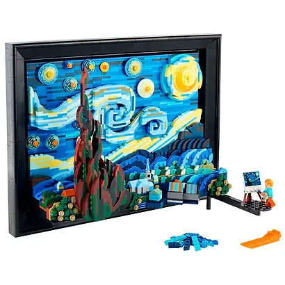 LEGO Ideas: Винсент Ван Гог Звёздная ночь, 2316 деталей (21333) - фото 4