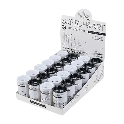 Точилка c 2 отверстиями "SKETCH&ART", металл., с контейнером, в ассортименте, Bruno Visconti - фото 7