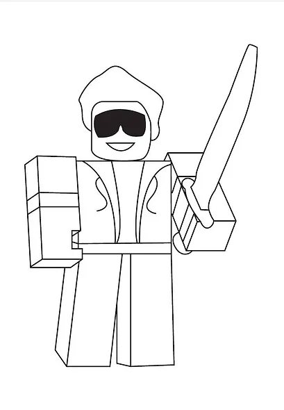 Раскраска для детей Роблокс - фото 5
