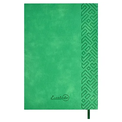 Ежедневник недат. А5 160л "Шеврет экстра" зеленый, иск.кожа, мягкий переплет, блинт.тиснение, офсет, ляссе - фото 11