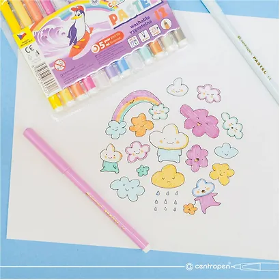 Фломастеры Centropen, Pastel, 10 цветов - фото 4