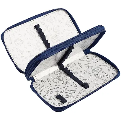 Пенал 2 отделения "Кибермото" 19*11, молния, полиэстер - фото 3