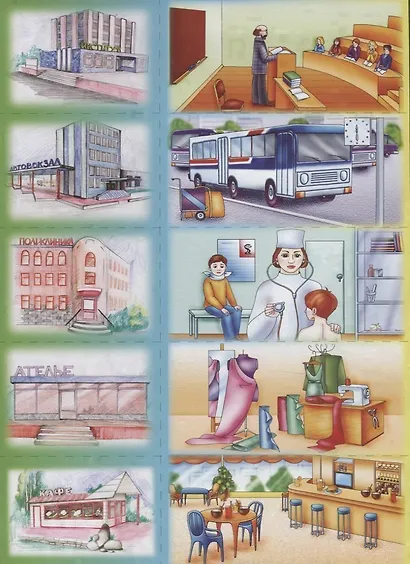 Прогулка по городу. Развивающая игра-лото для дошльников и младших школьников. Для детей 5-10 лет - фото 2