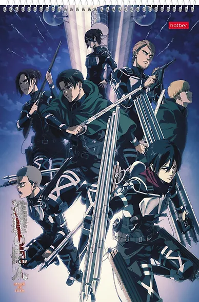 Альбом для рисования Hatber, "Атака Титанов", А4, 30 листов, на спирали, в ассортименте - фото 5