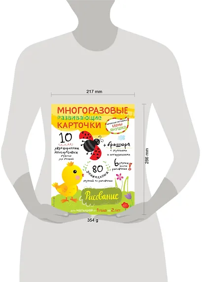 Многоразовые развивающие карточки. Рисование. Для малышей от 1 года до 2 лет - фото 4