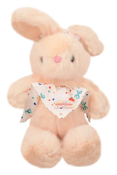 Мягкая игрушка Зайчик с бантиками (бежевый) (30см) (12-20251028-86L) - фото 1