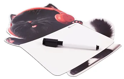 Доска маркерная 23*26см "Котёнок в наушниках" с маркером - фото 4