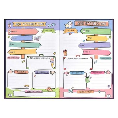 Дневничок для девочек А5 48л "Селфи" 7БЦ, глянц.пленка, тиснение цв.фольгой, полноцв.блок, офсет 80г/м2 - фото 15