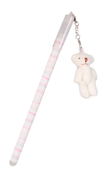 Ручка гелевая "Мишки", синяя - фото 1