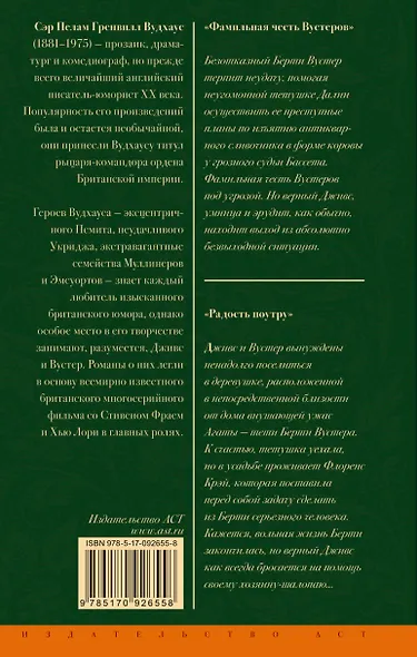Фамильная честь Вустеров. Радость поутру: романы - фото 2