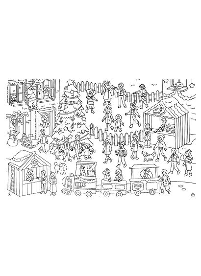 Для мальчиков. Раскраска-виммельбух с наклейками - фото 4