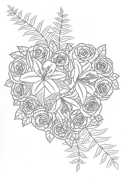 Цветочные фантазии. Лучшая раскраска - фото 4