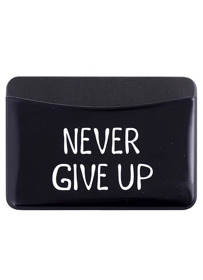 Чехол для карточек горизонтальный Never give up - фото 1