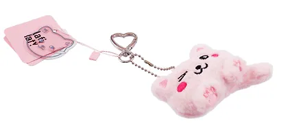 Брелок Котик Лафи (розовый) (плюш) (7см) (12-4305-202509-MAS2) - фото 3