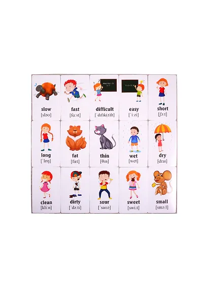 Учим английские слова. Развивающие карточки "My Adjectives / Мои прилагательные" - фото 3
