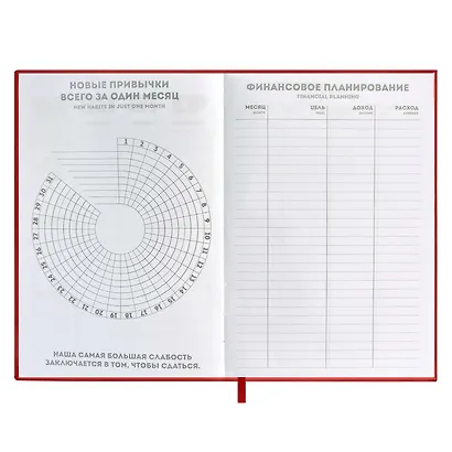 Ежедневник недатированный "Шеврет экстра", А5, 120 листов, красный - фото 4