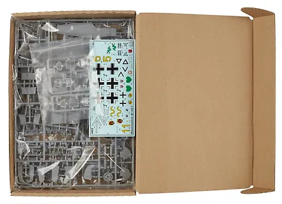 Сборная модель ЗВЕЗДА, Самолет, Немецкий истребитель Мессершмит BF-109 F2", 1:48" - фото 4