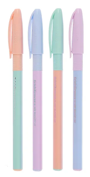 Ручки шариковые синие 04шт "Stick&Grip Reef" 0,7мм, ассорти, ERICH KRAUSE - фото 1