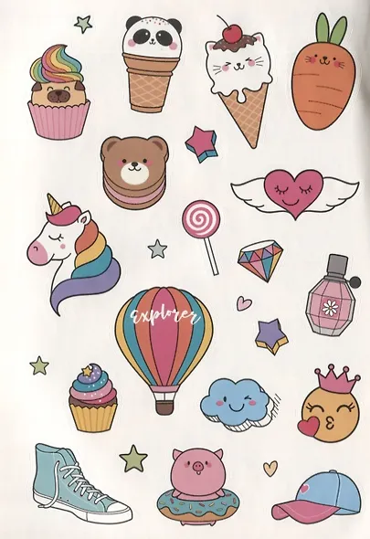 Наклейки для Bullet Journal: Более 300 ярких стикеров - фото 4