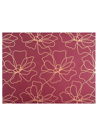 Коробка подарочная "Золотые цветы" 23*30*6см, картон - фото 3