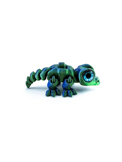 Фигурка 3D с кнопкой Крокодил Кроки (пластик) (10х6) (09001999) - фото 2