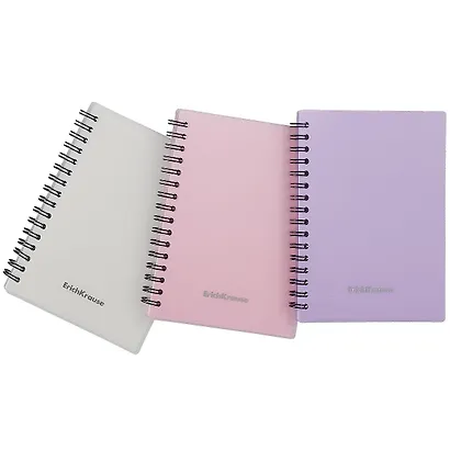 Записная книжка А6 80л кл. "Candy" серебрян.перламутр, пласт.обл., спираль, ErichKrause - фото 5