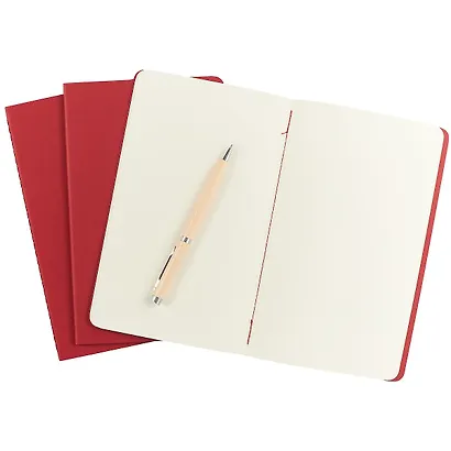 Набор книг для записей Moleskin Cahier Journal Large, 3 штуки, красные, 40 листов, А5 - фото 4