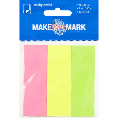 Набор самоклеящихся закладок «Make your mark», 3 блока - фото 1