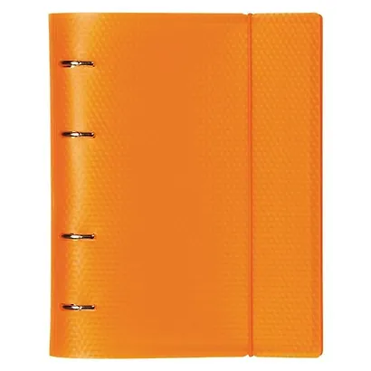 Тетрадь на кольцах в клетку Hatber, Diamond Neon, 120 листов, оранжевая - фото 2