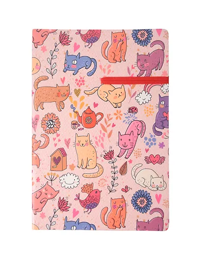 Ежедневник, АртЛез, А5 (215*145мм) 220стр. недатир. с резинкой, кожзаменитель полноцвет. - фото 1