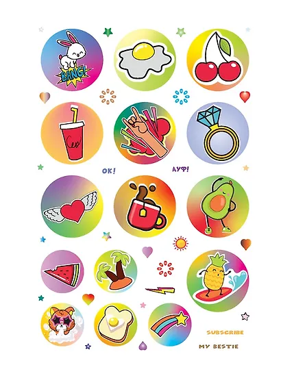 Wild Wild Stickers: Более 400 ярких наклеек! Для ежедневников, смартфонов и ноутбуков! - фото 5