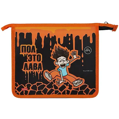 Папка для тетрадей А5 "Влад А4" 2 отделения, пластик - фото 1