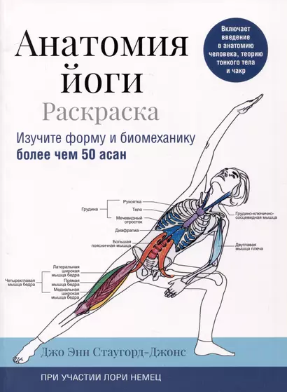 Анатомия йоги: раскраска. Изучите форму и биомеханику более чем 50 асан - фото 1