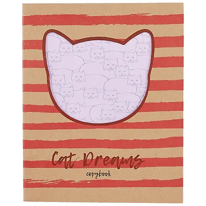 Тетрадь в клетку Unnika, "Котики", 48 листов, в ассортименте - фото 1