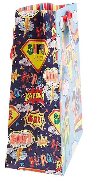Пакет А4 26*32*12 "Команда супергероев" дет., бум.мат.ламинат - фото 4