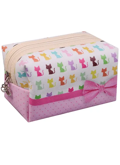 Косметичка на молнии Кошки 16*8см (ПВХ бокс) 12-11847-1220-6 - фото 1