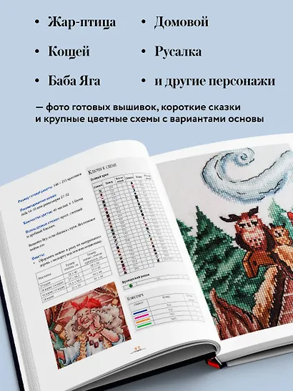 Вышивка крестом в тридевятом царстве. Кот Баюн, Хозяйка Медной горы и другие герои русских сказок - фото 5