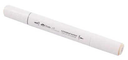 Маркер акриловый "Сонет" кремовый, двусторонний, перо кисть/пуля - фото 3