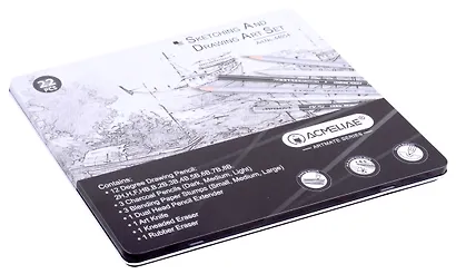 Набор для скетчинга 22пр ACMELIAE , мет.кор. - фото 4