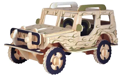 Набор для творчества ЧУДО-ДЕРЕВО Сборная деревянная модель Внедорожник P123 - фото 2