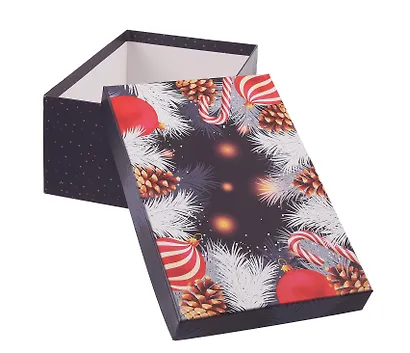 Коробка подарочная "СКАЗОЧНАЯ ПОЛНОЧЬ" 28.5*18.5*12см, Новый год, картон - фото 3