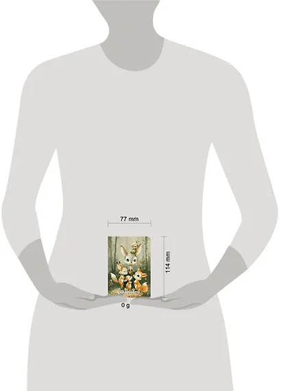 Записная книжка А6 32л "Cute Animals Notebook" дизайнерская бумага - фото 5