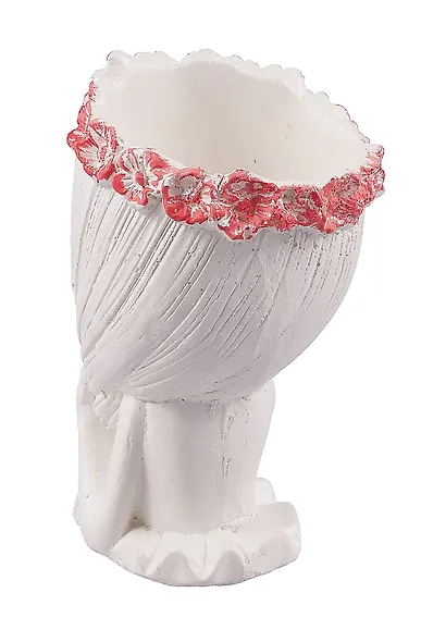 Кашпо-органайзер Девушка с косой (гипс) (11х8х8) (7696425) - фото 4