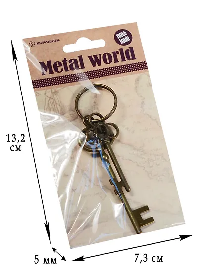 Шармы Ключики (2 штуки) (металл) (73х133) - фото 2