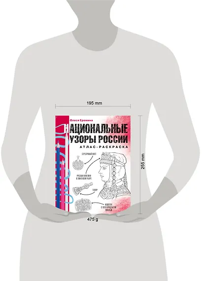 Национальные узоры России. Атлас-раскраска - фото 7